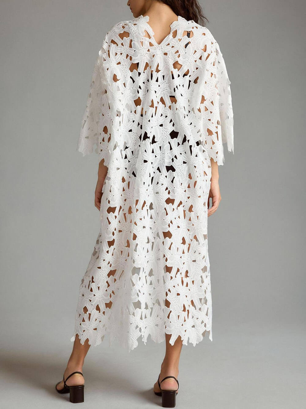 Serafina Cover Up Lace Beach Midi Dress