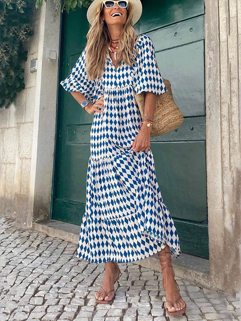 Cordelia Bohemian Printed Maxi Dress
