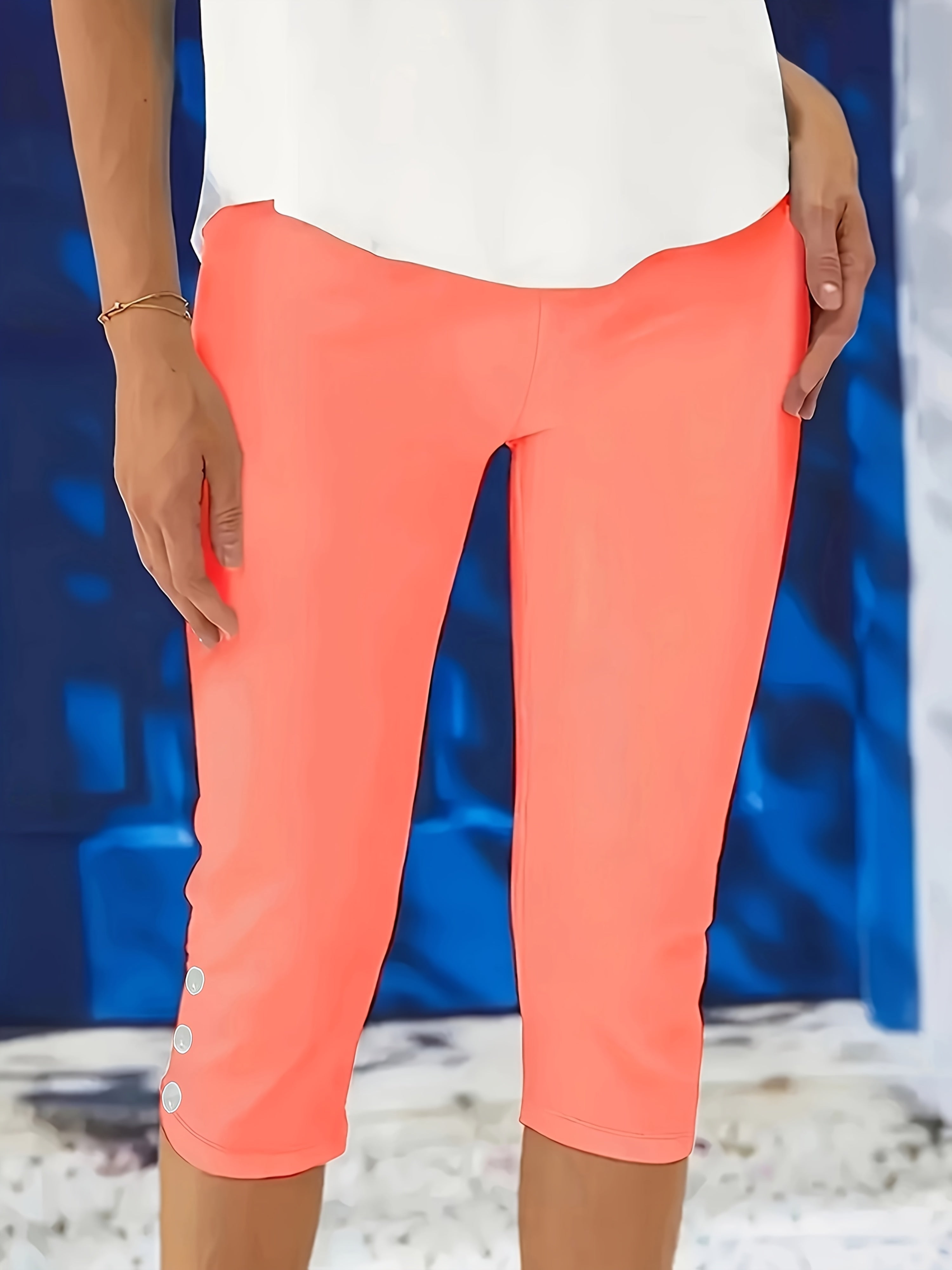 Theodora Polished Stretch Capri