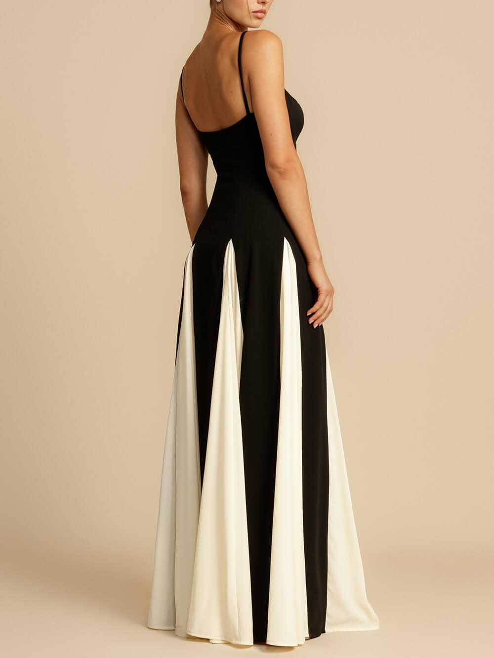 Wren Panelled Tulle A-Line Slip Maxi Dress
