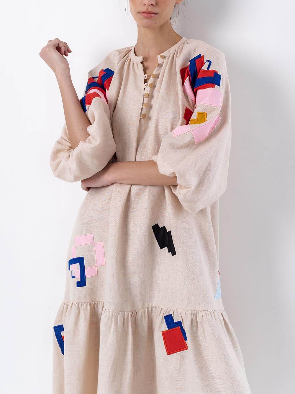 Maja Ethnic Printed Lightweight Maxi Dress