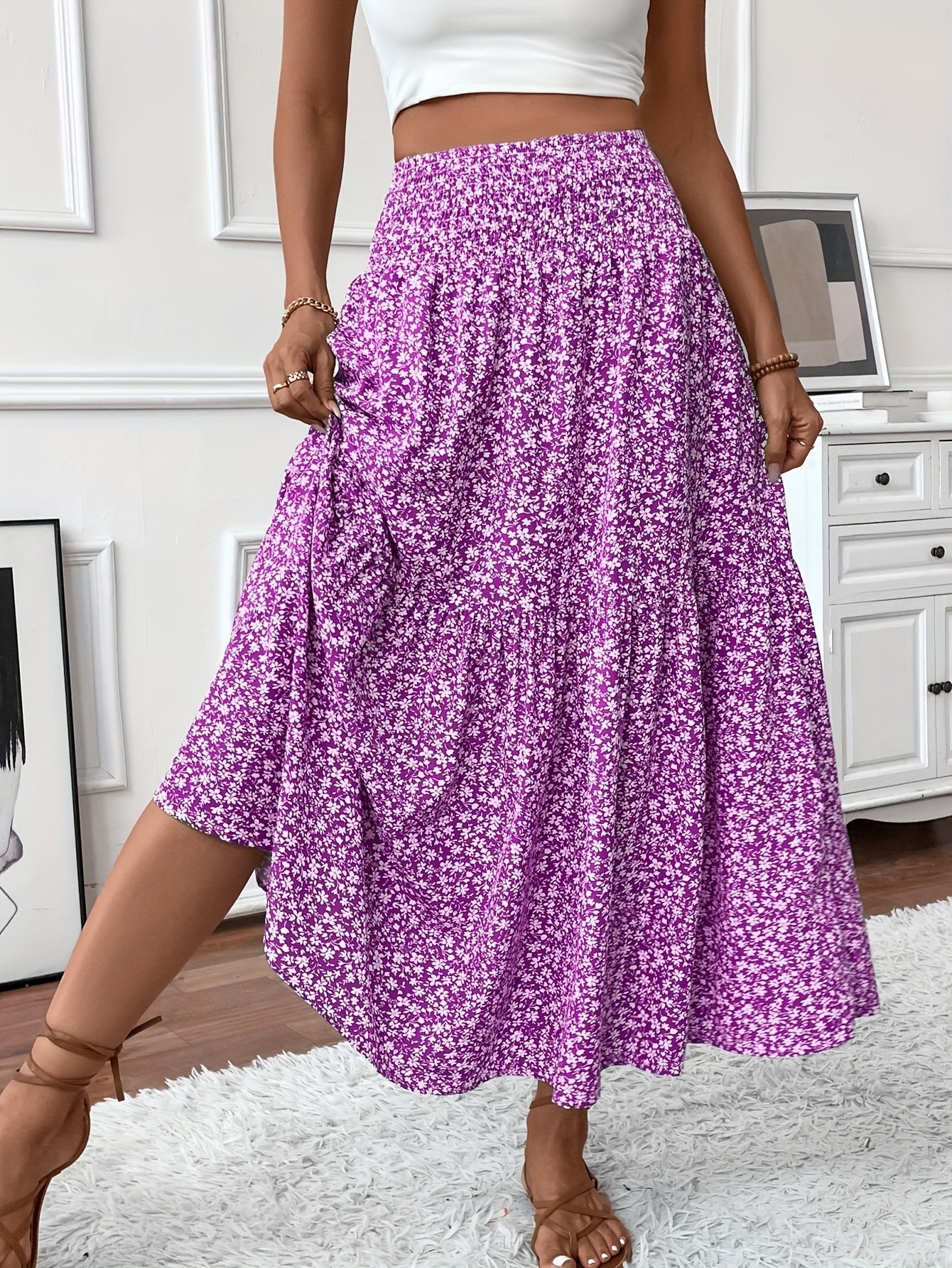 Ophelia Ditsy Floral Skirt