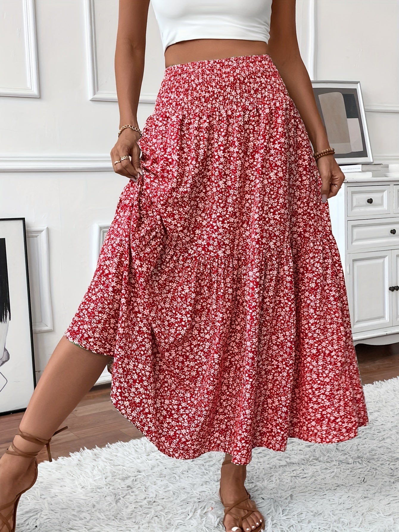 Ophelia Ditsy Floral Skirt