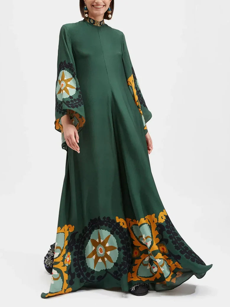 Catalina Multicolor Relaxed Printed Maxi Dress