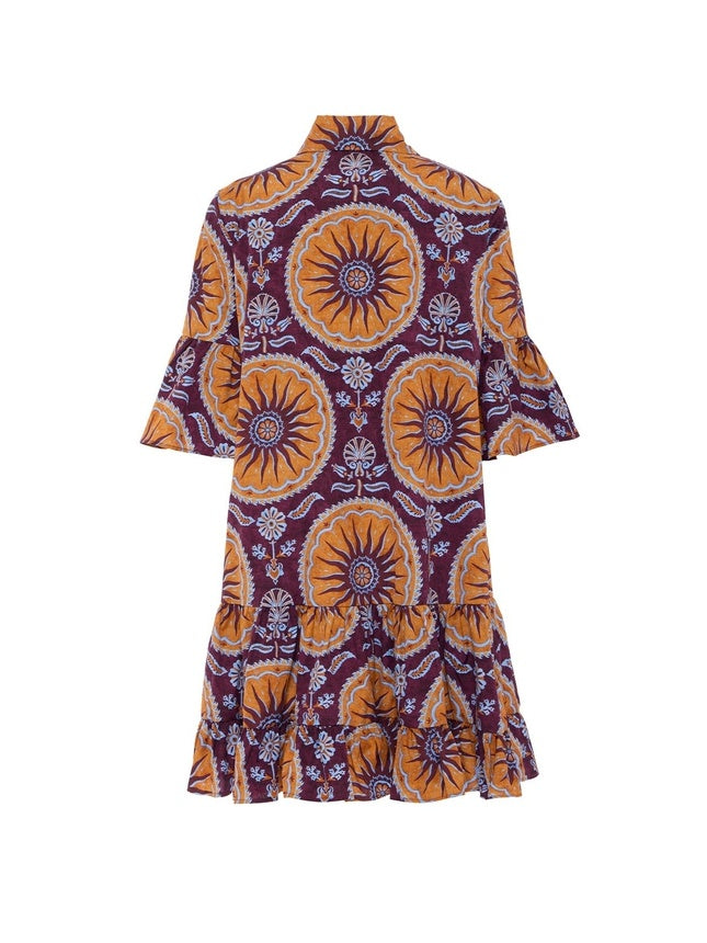 Astrid Dropped Waist Tiered Mini Dress