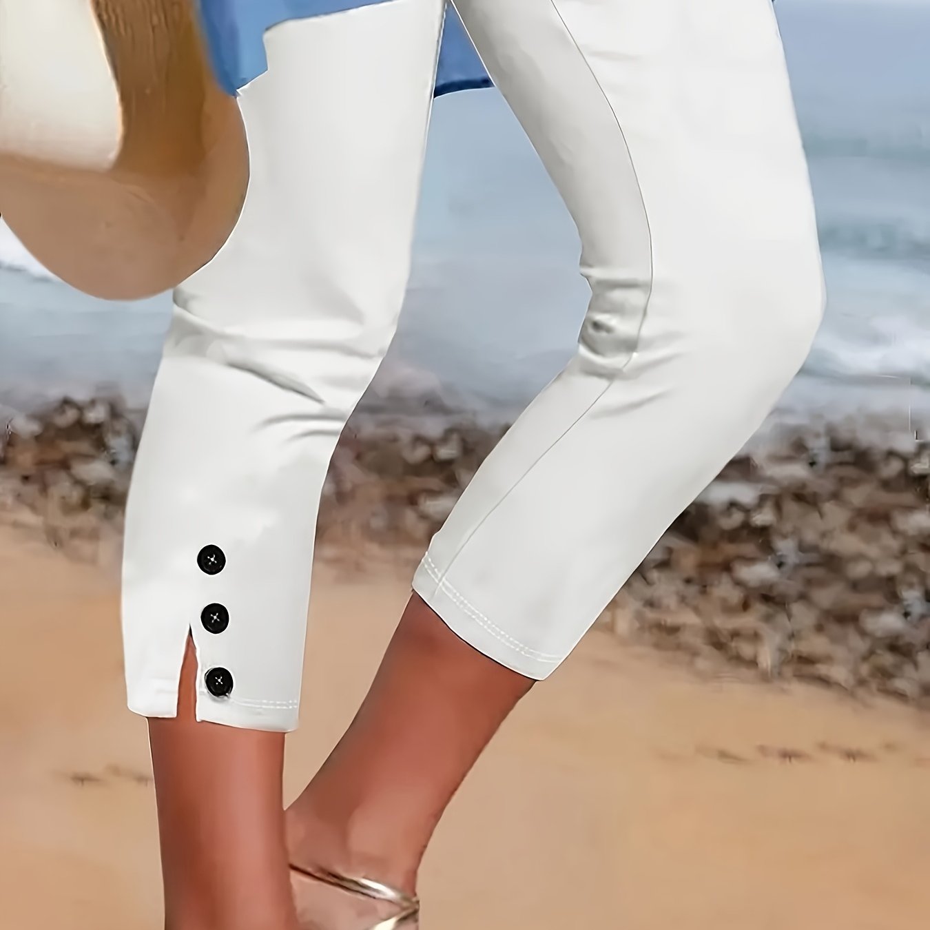 Theodora Polished Stretch Capri