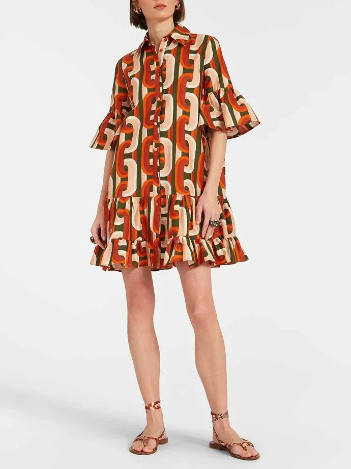 Greta Sassy Dropped waist Mini Dress