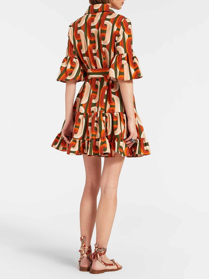 Greta Sassy Dropped waist Mini Dress
