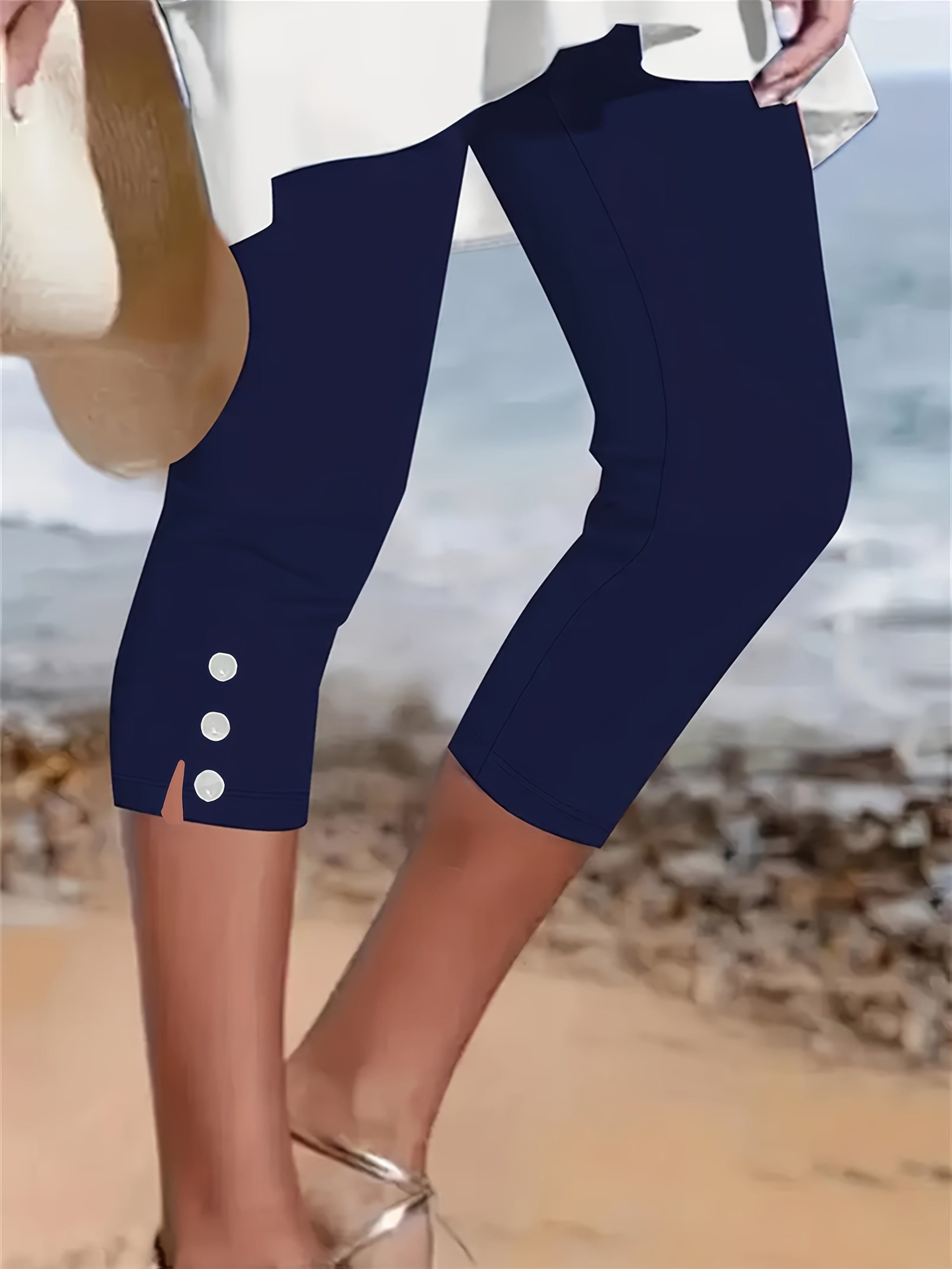 Theodora Polished Stretch Capri
