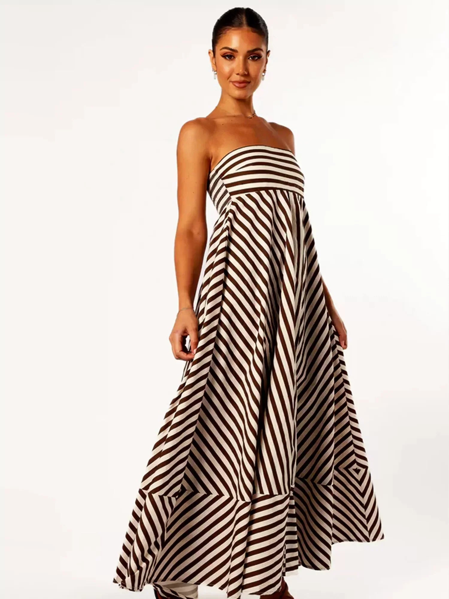Eleanor Nocturnal Charm Ruched Maxi Dress