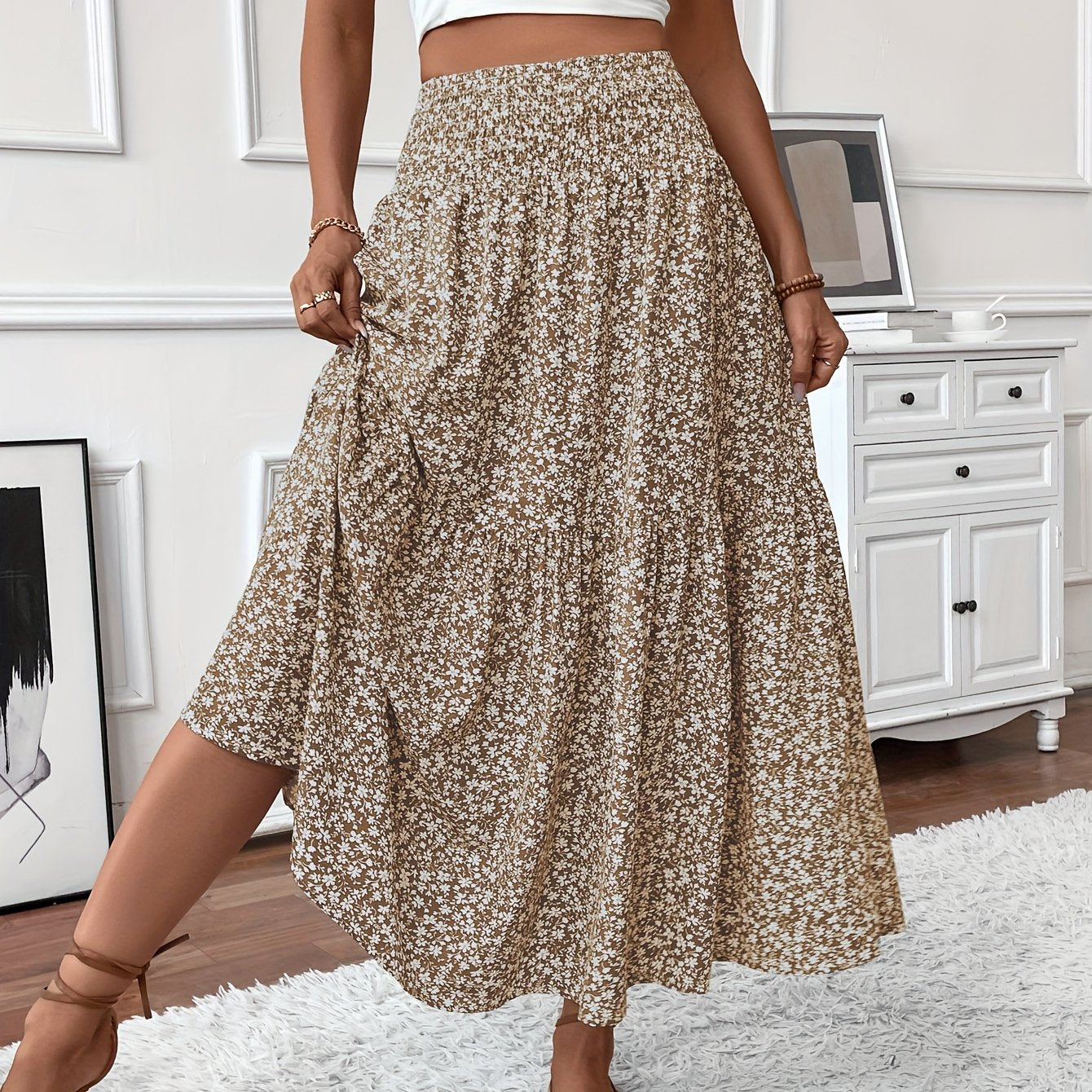 Ophelia Ditsy Floral Skirt