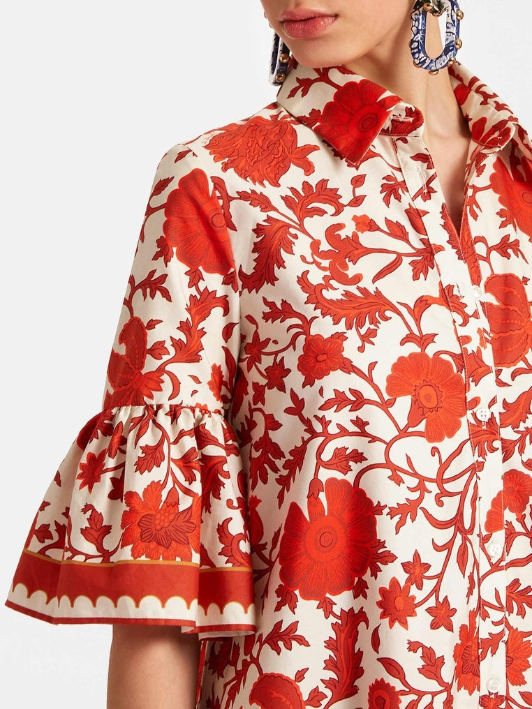 Saskia Autumn Prints Mini Dress