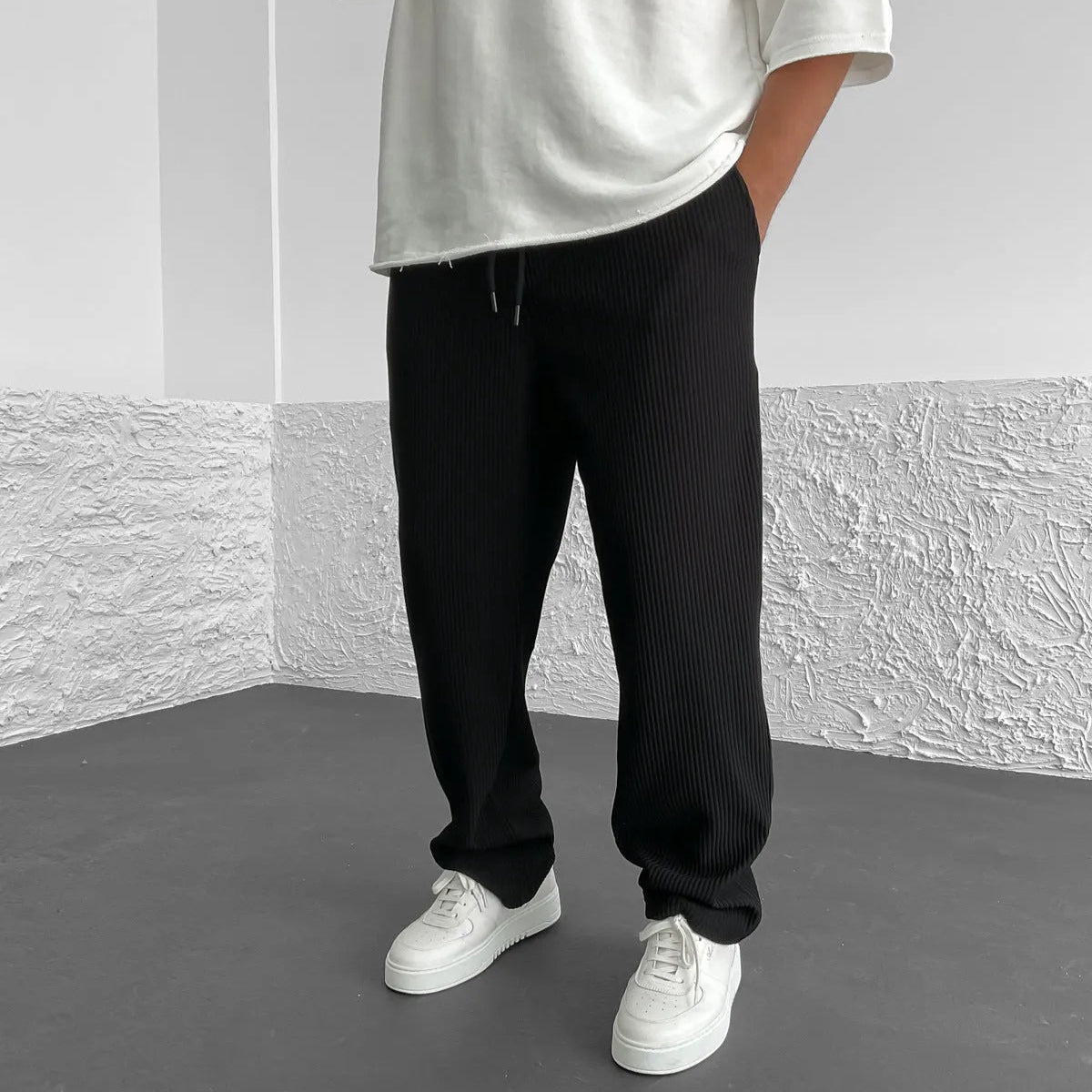 Monaco Ribbed Knit Trousers