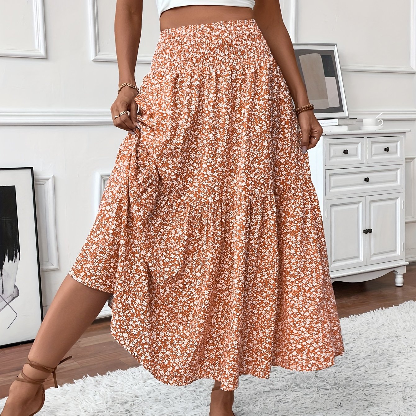 Ophelia Ditsy Floral Skirt
