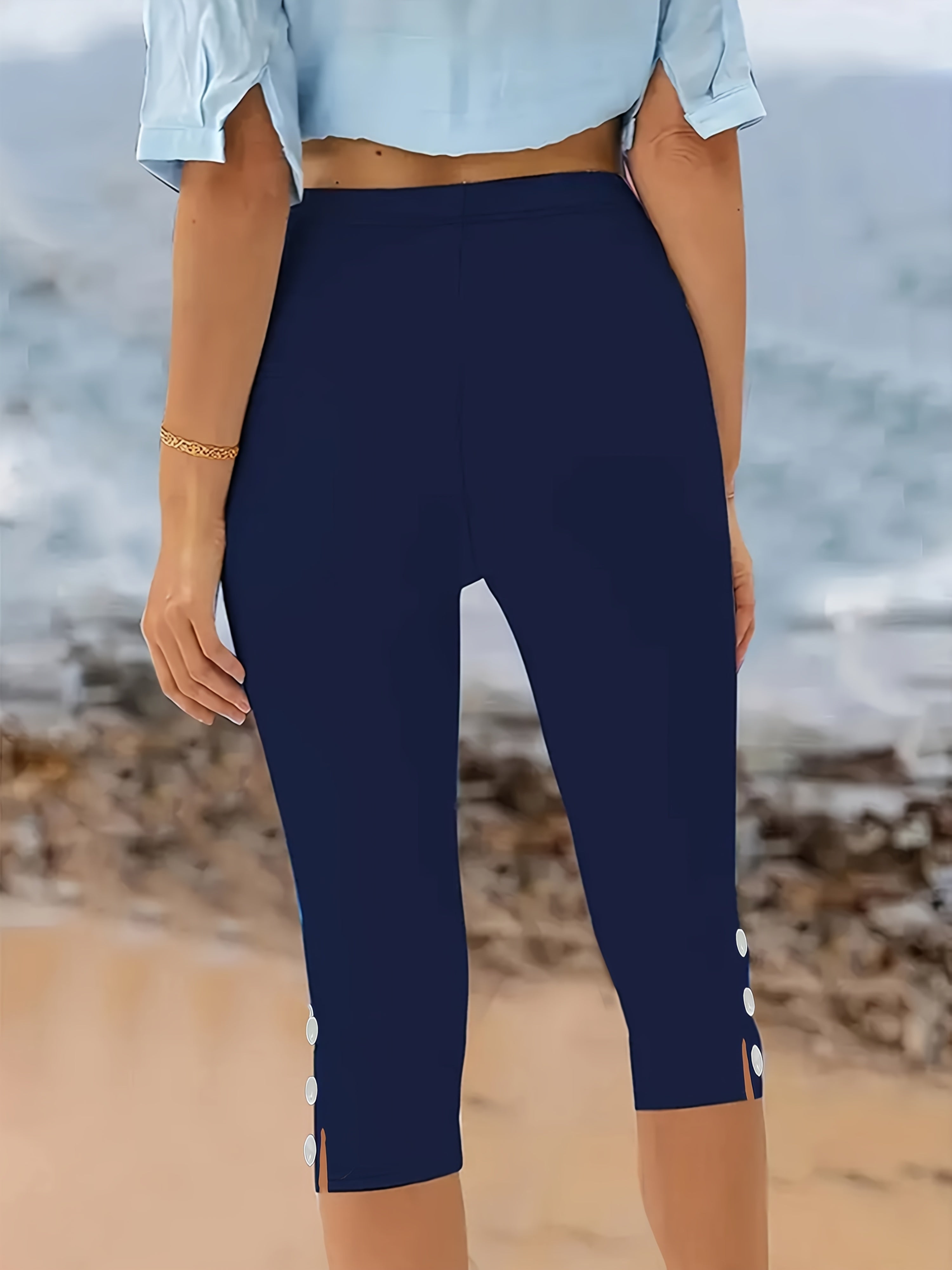 Theodora Polished Stretch Capri