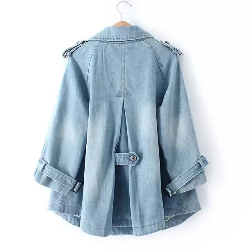 Coralie Everyday Denim Cape Coat