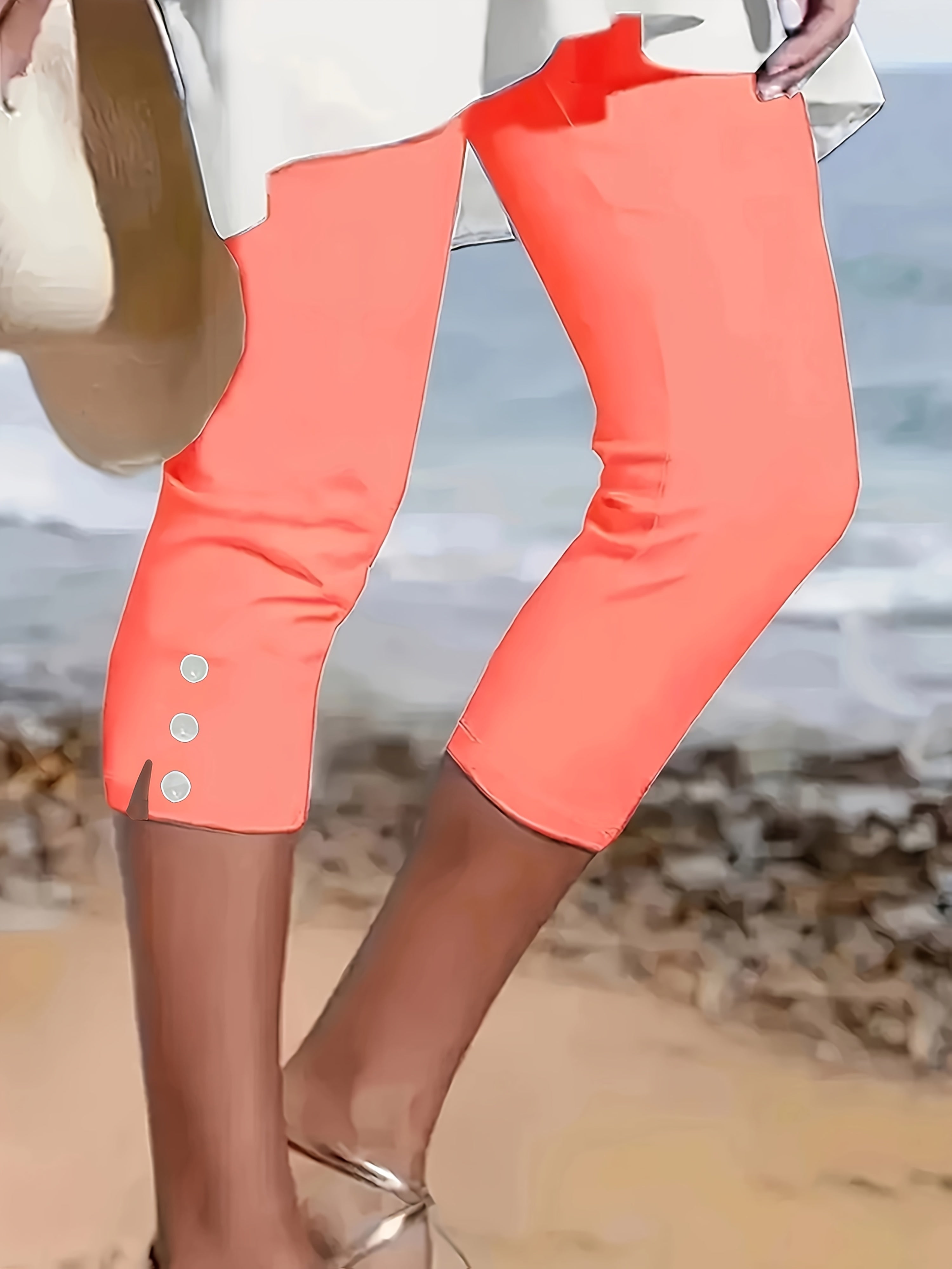 Theodora Polished Stretch Capri