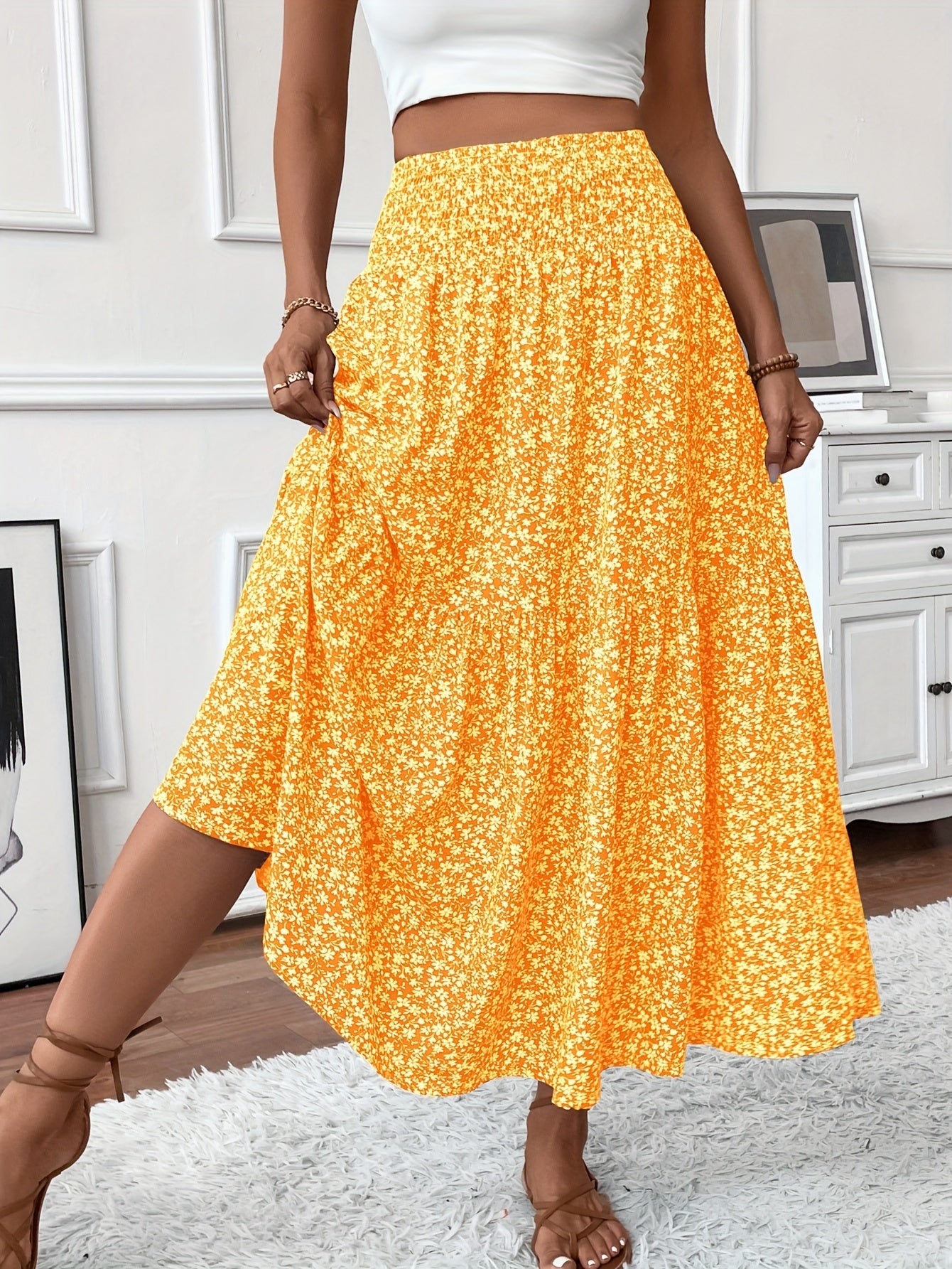 Ophelia Ditsy Floral Skirt