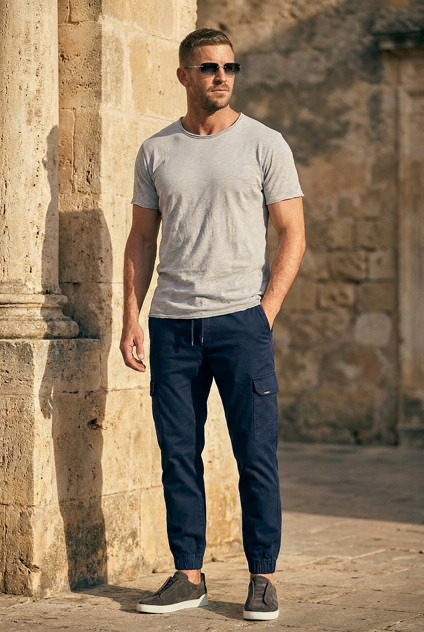Camden raw cotton t-shirt in stone #Color_Stone