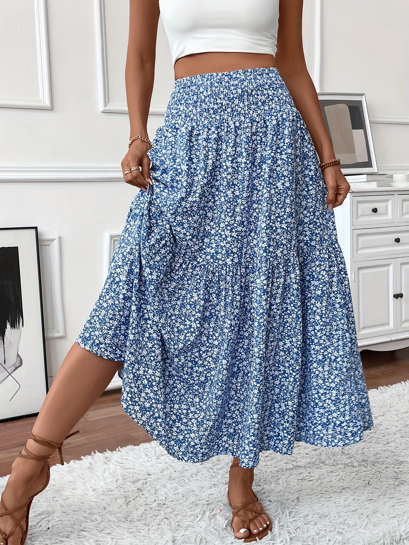 Ophelia Ditsy Floral Skirt