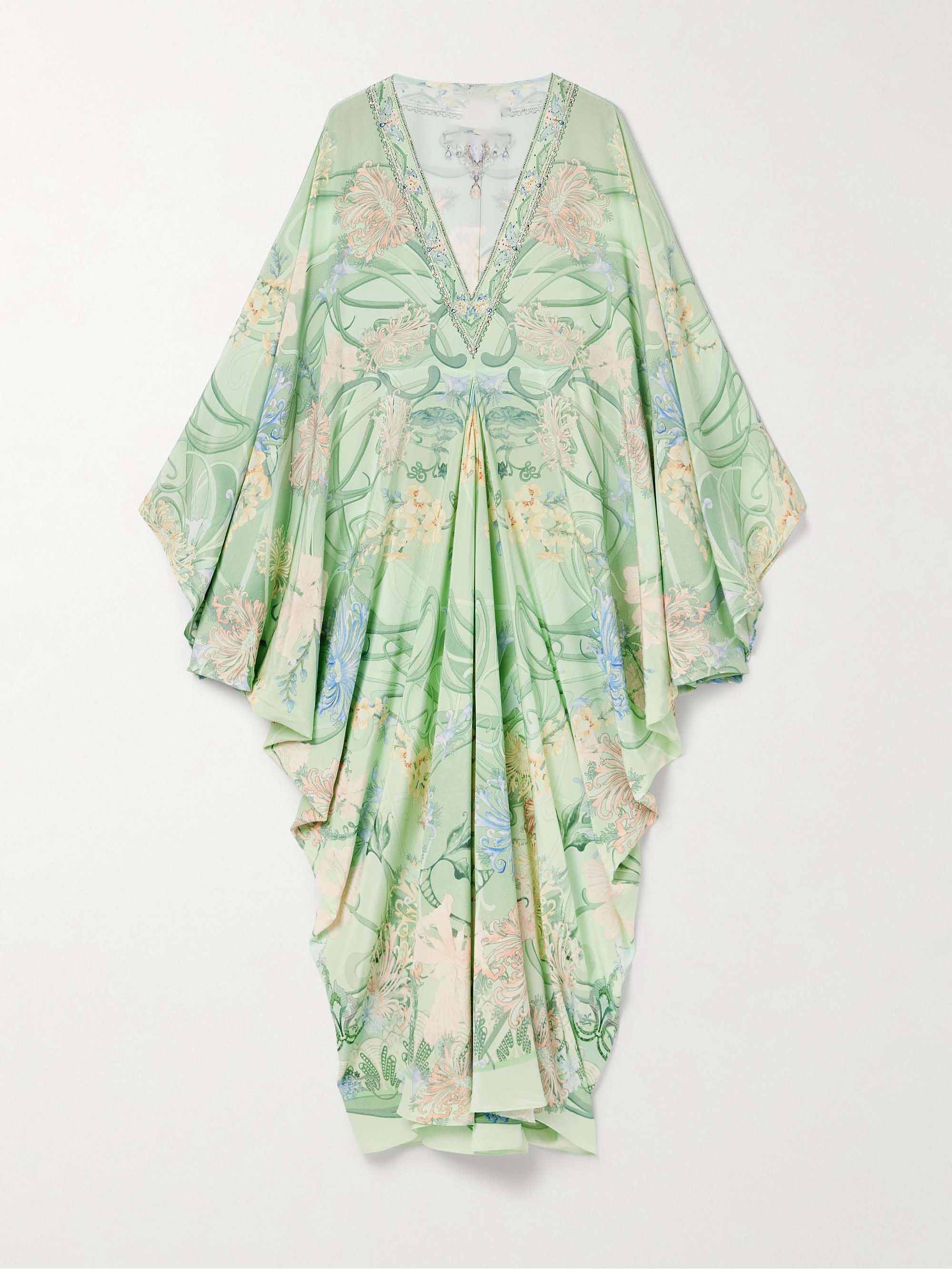 Matilda Floral Print V Neck Oversized Midi Dress