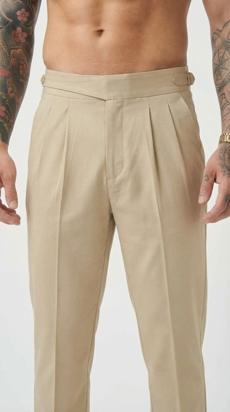 Lockhart Tailored Trousers – Cream