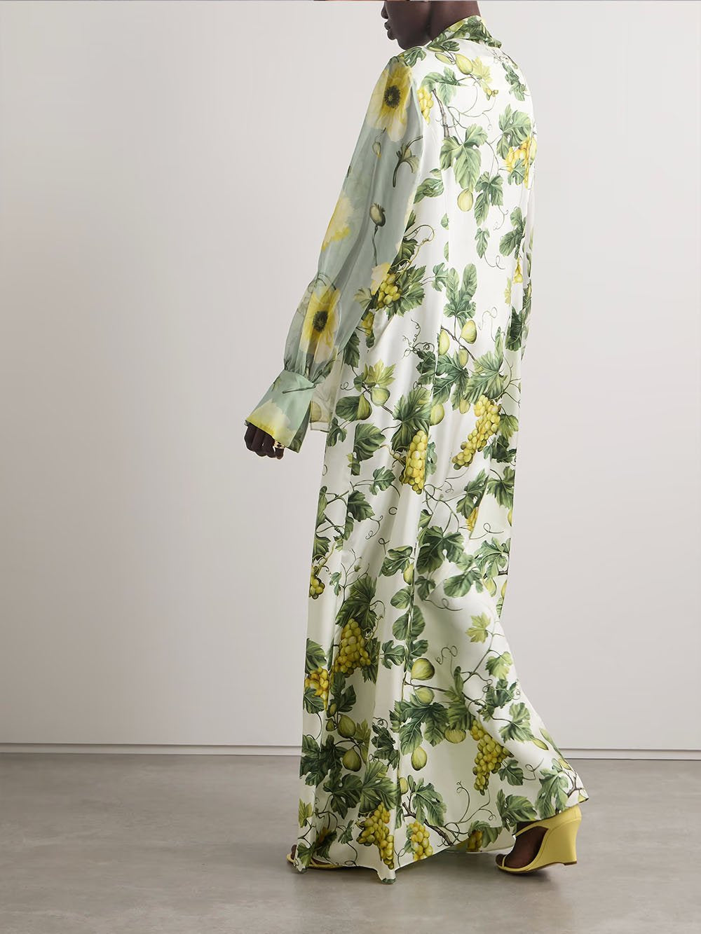 Annika Floral And Fruit Print Maxi Dress