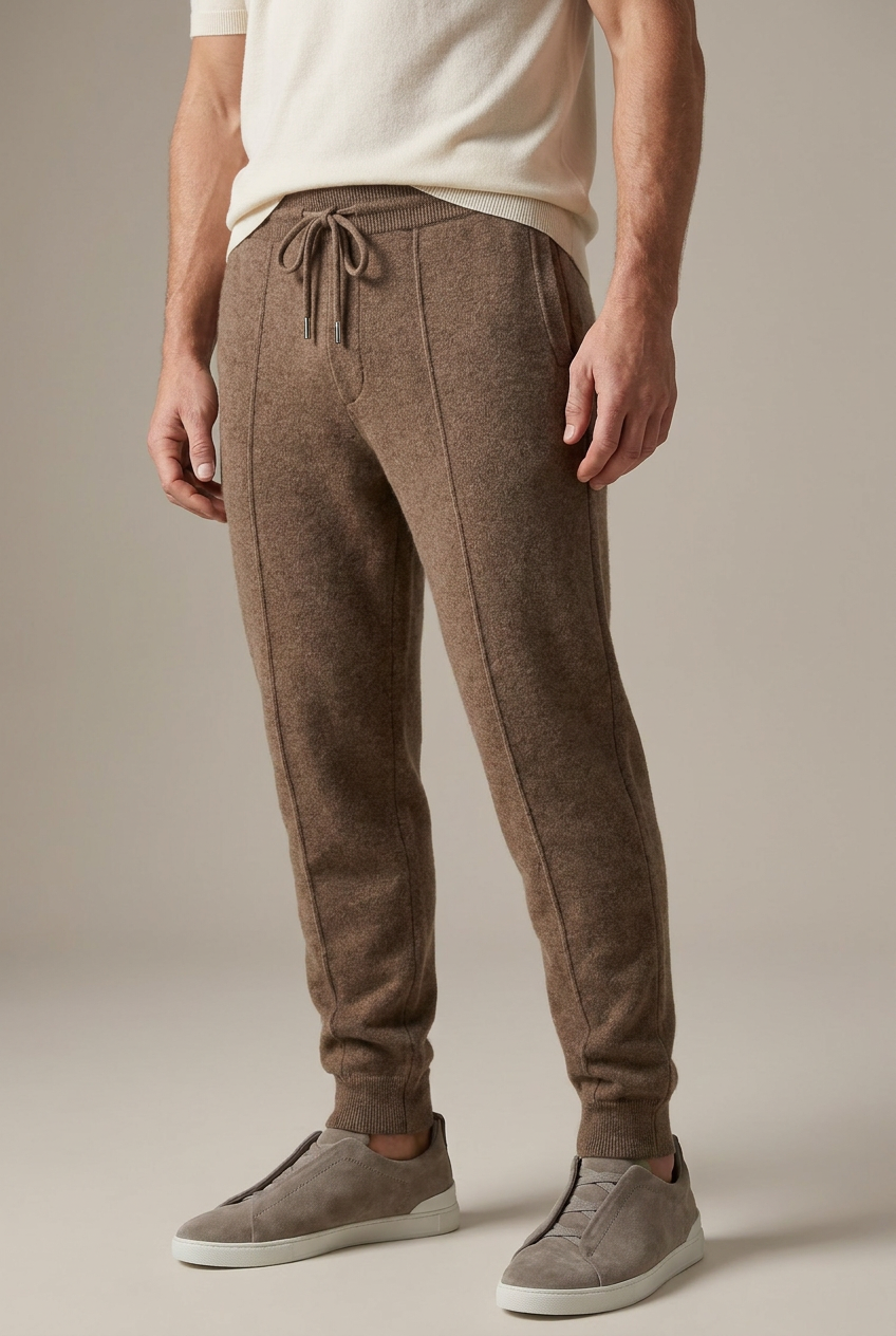 Cloud Merino Wool Trousers – Brown