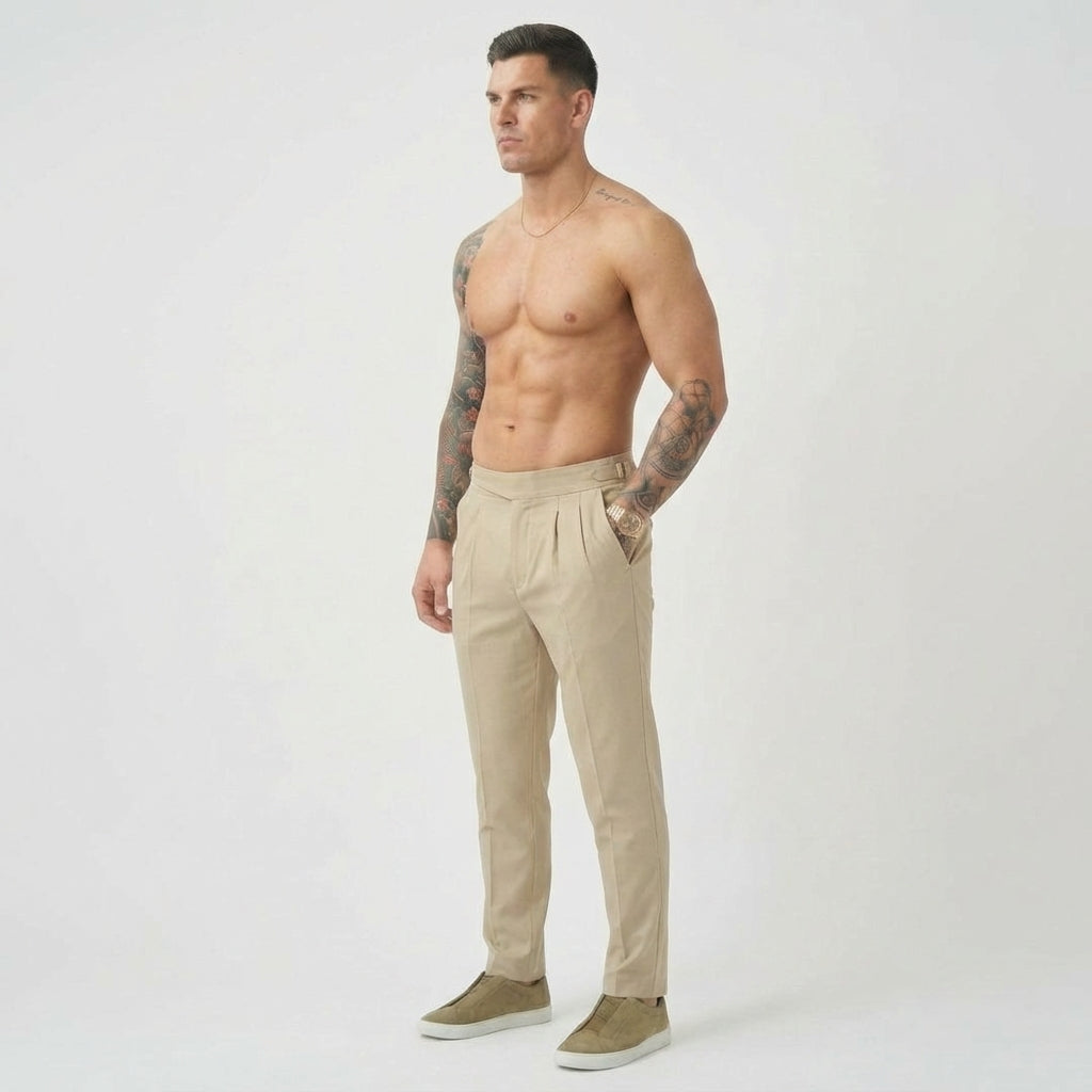 Lockhart Tailored Trousers – Cream