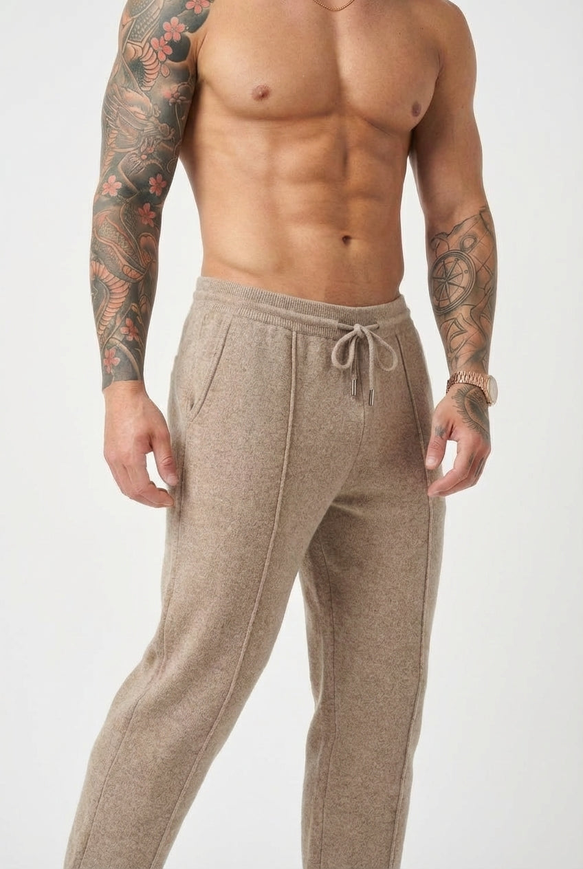 Cloud Merino Wool Trousers – Beige