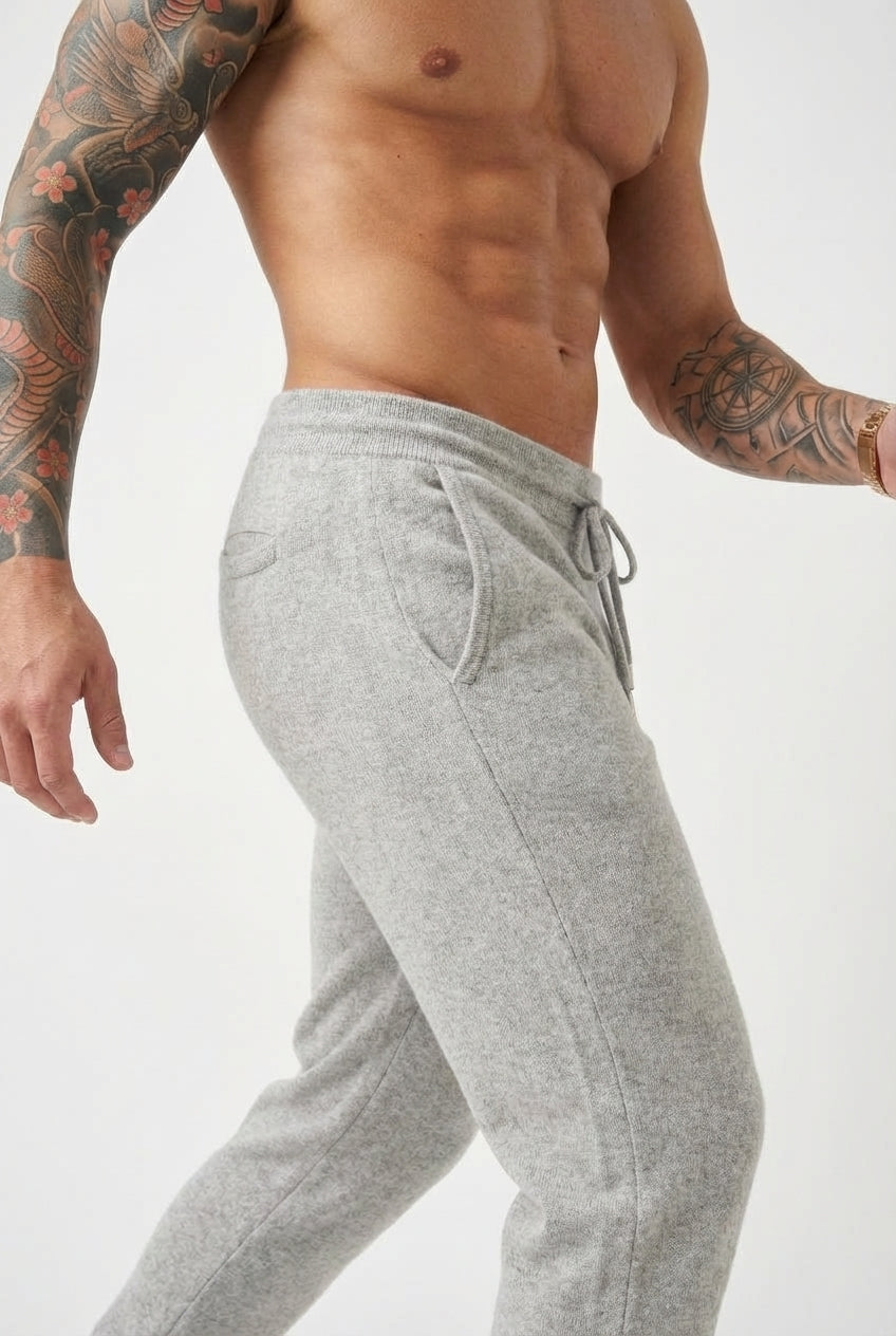 Cloud Merino Wool Trousers – Light Grey