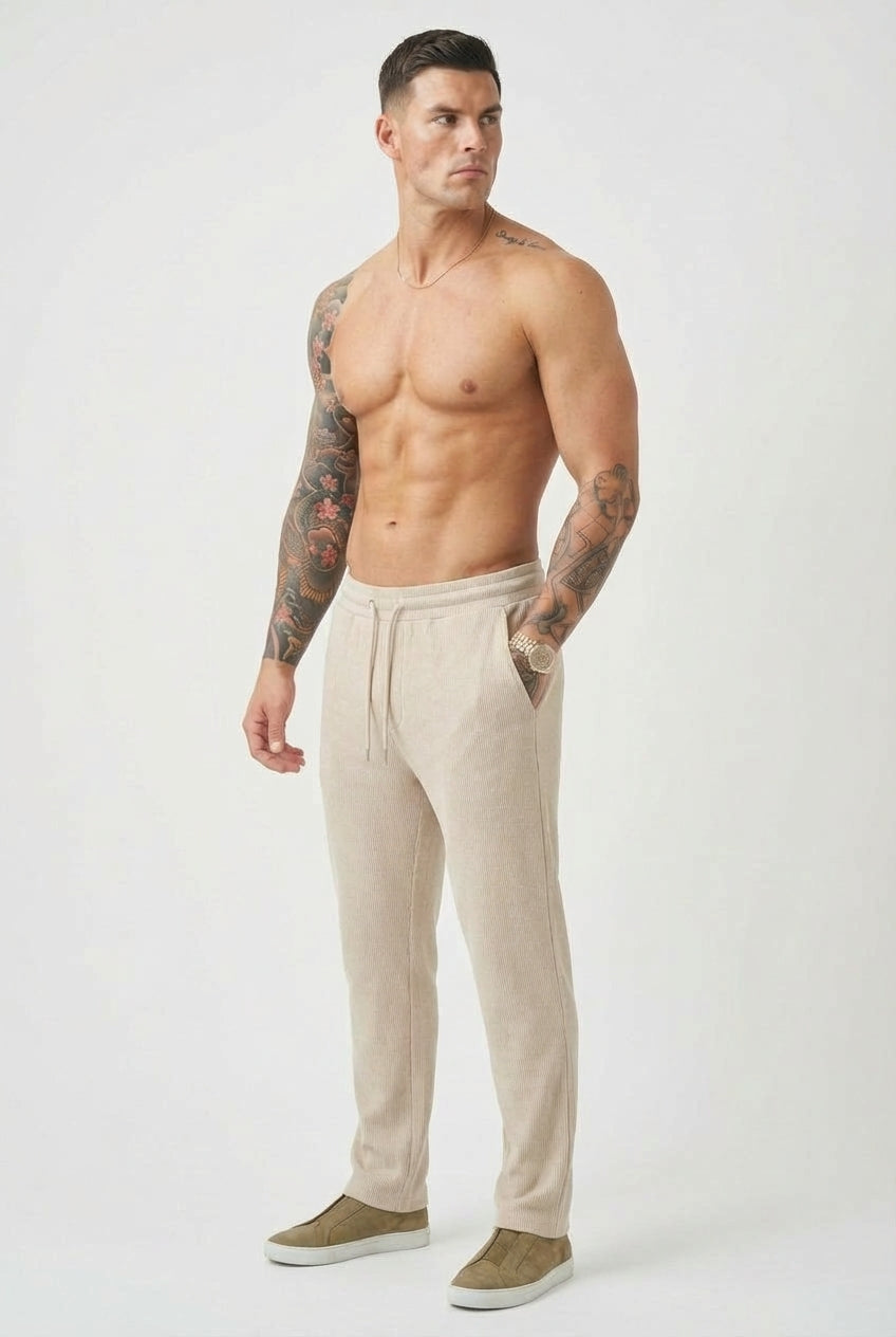 Monaco Ribbed Knit Trousers