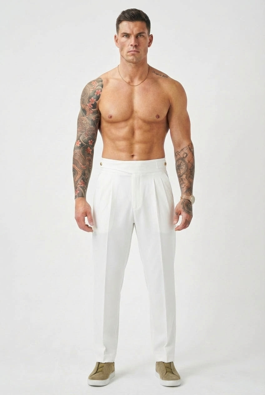 Lockhart Tailored Trousers – White