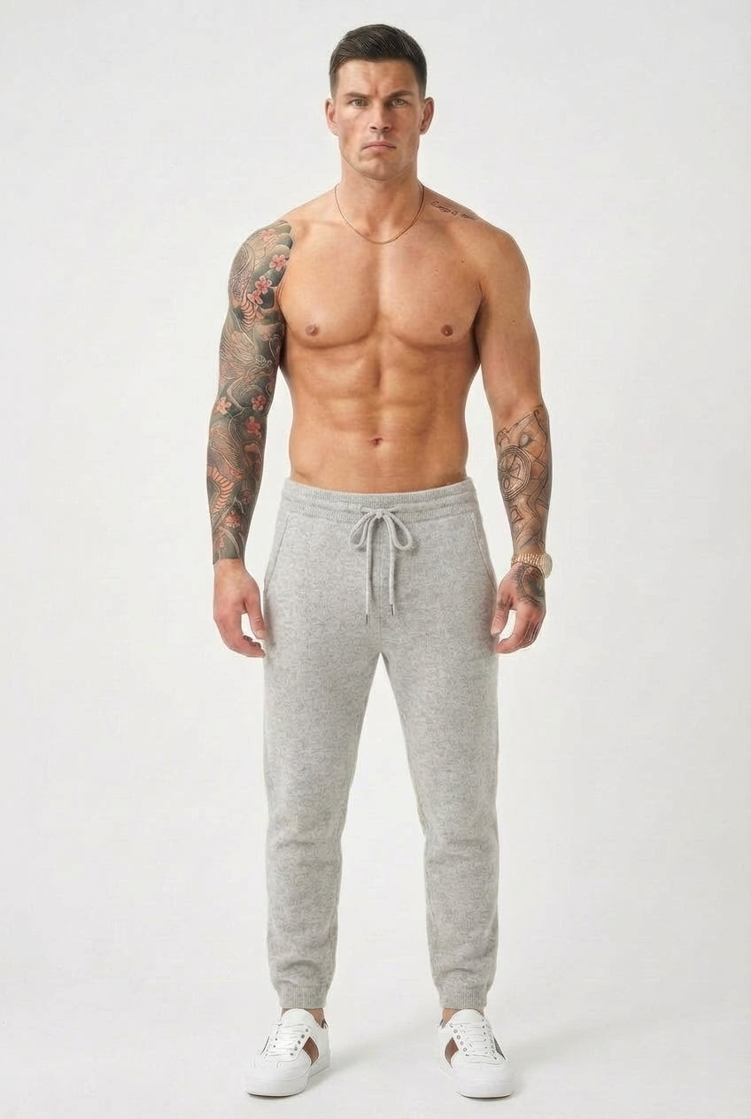 Cloud Merino Wool Trousers – Light Grey