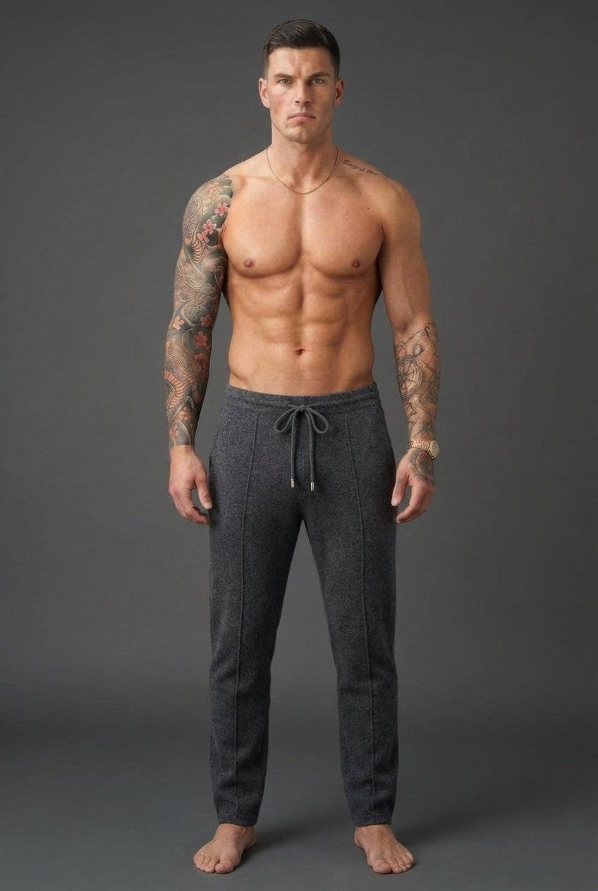 Cloud Merino Wool Trousers – Dark Grey
