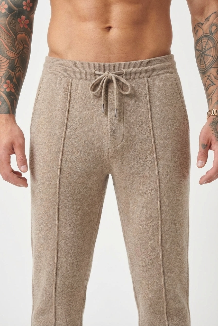 Cloud Merino Wool Trousers – Beige