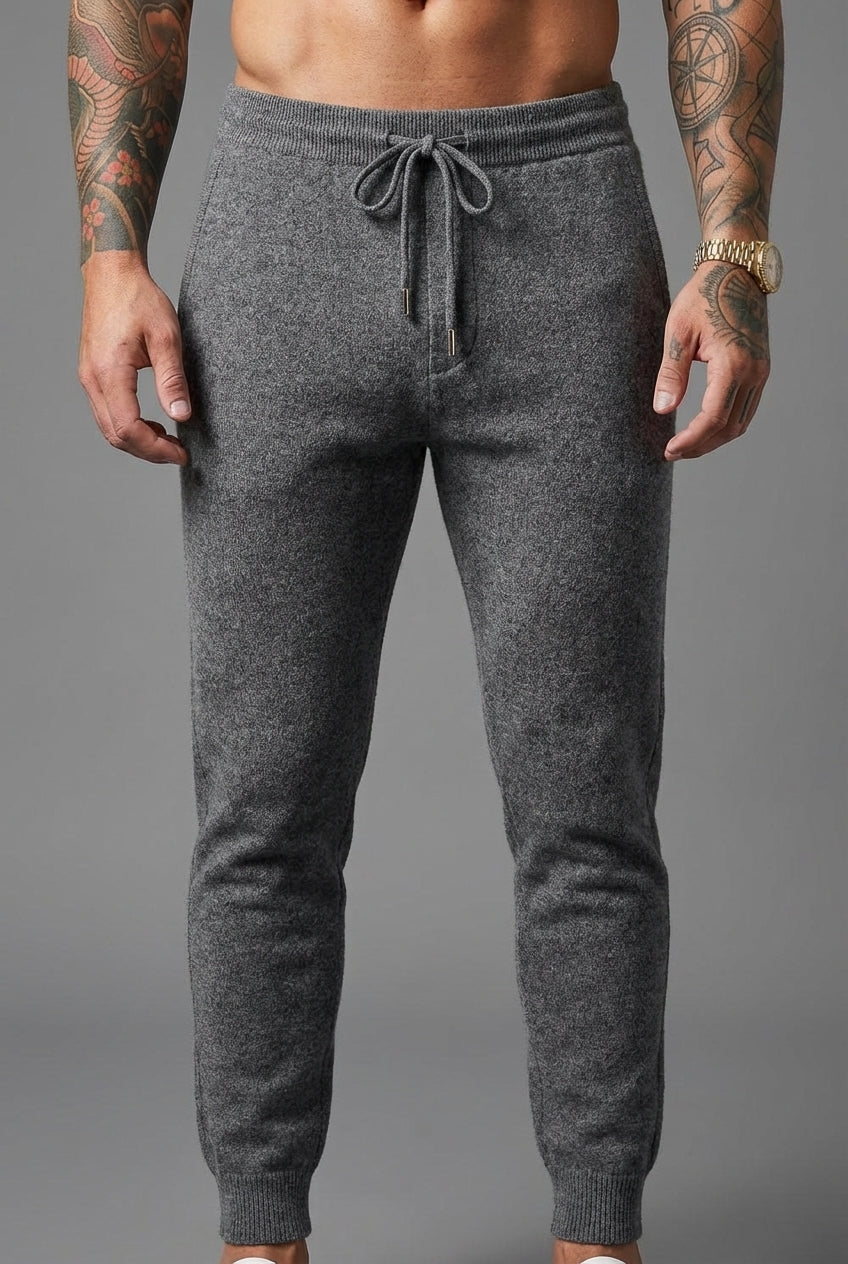 Cloud Merino Wool Trousers – Dark Grey