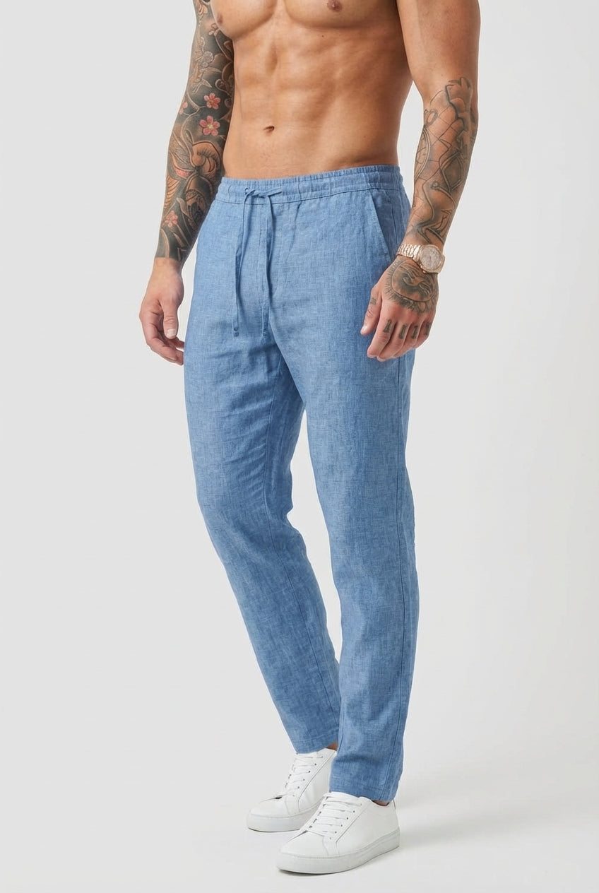 Coastal Linen-Cotton Trousers