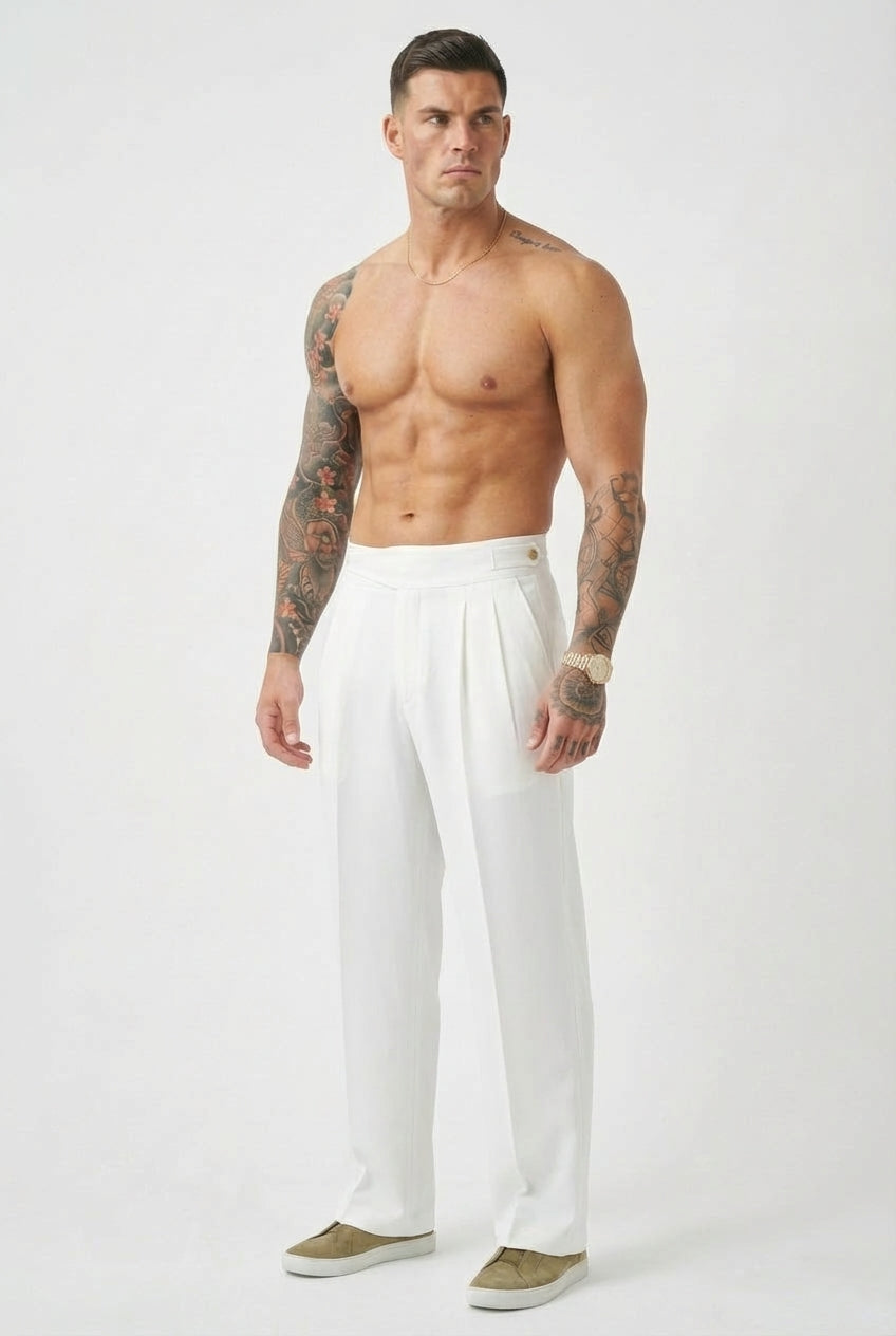 Lockhart Tailored Trousers – White