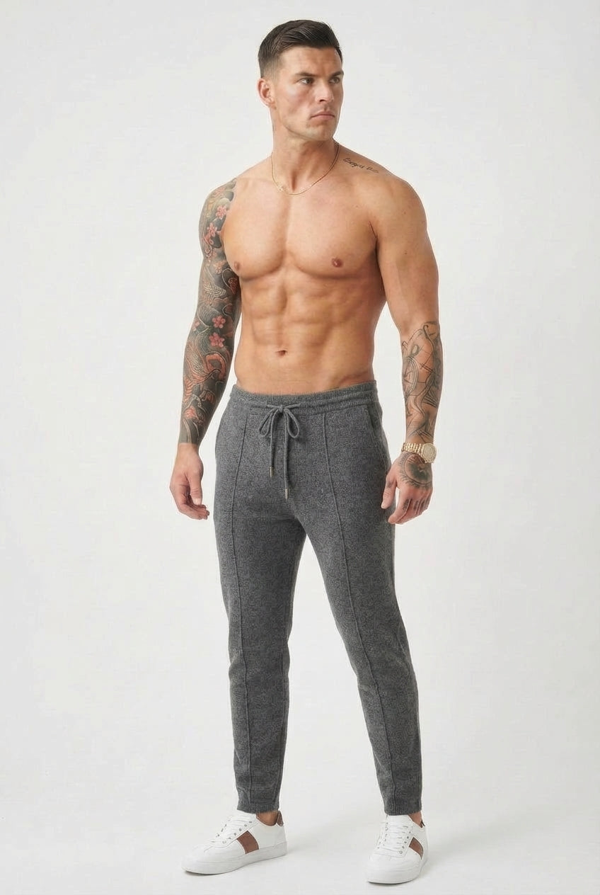 Cloud Merino Wool Trousers – Dark Grey