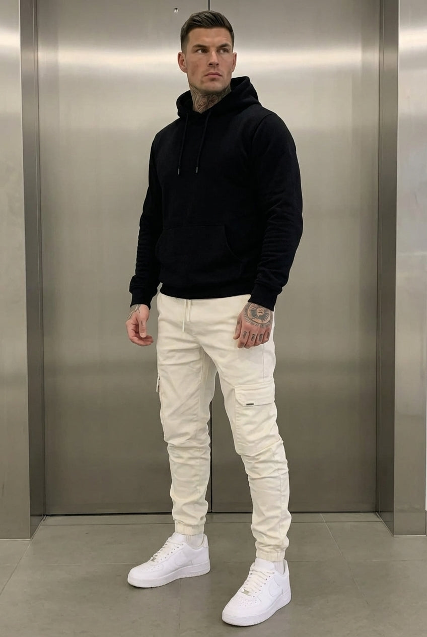 Camden Cargo Joggers – Cream