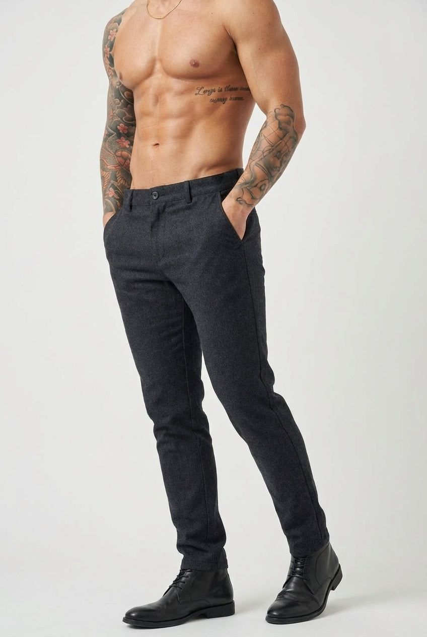 Luca Slim-Fit Trousers – Blue