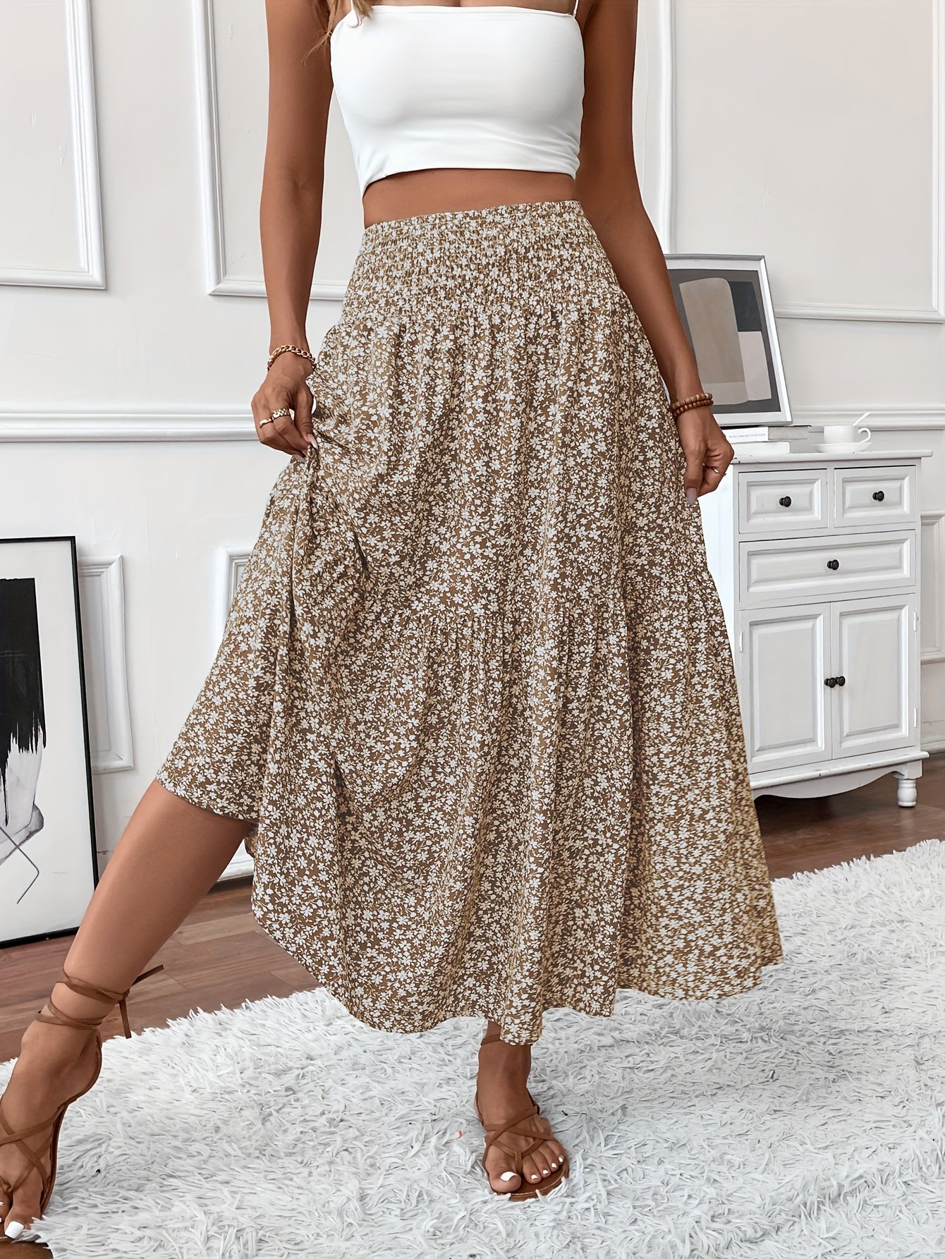 Ophelia Ditsy Floral Skirt