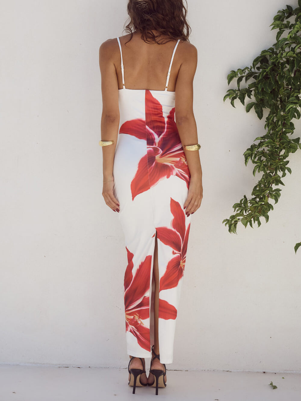 Anais Abstract Unforgettable Floral Print Maxi Dress
