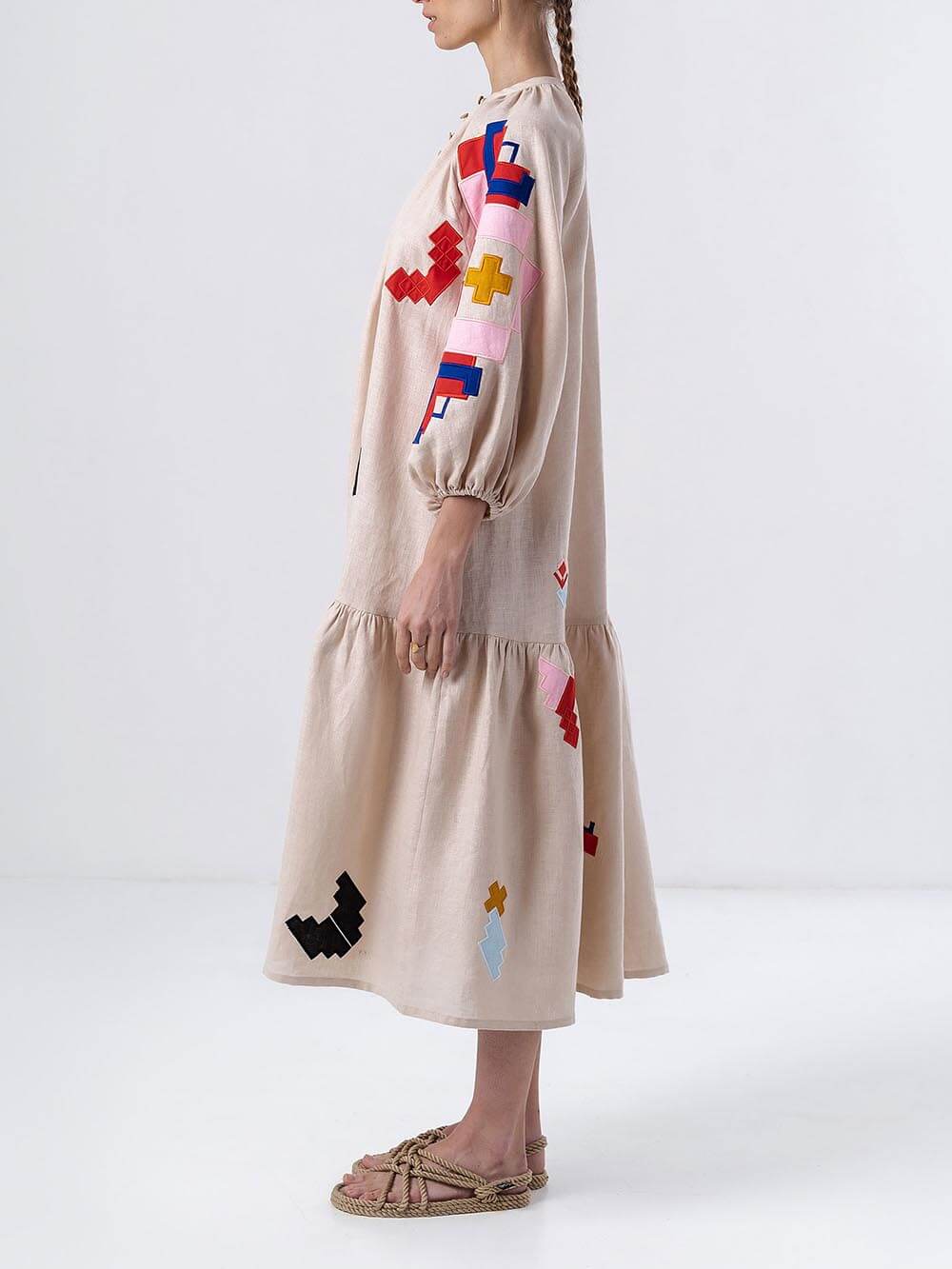 Maja Ethnic Printed Lightweight Maxi Dress