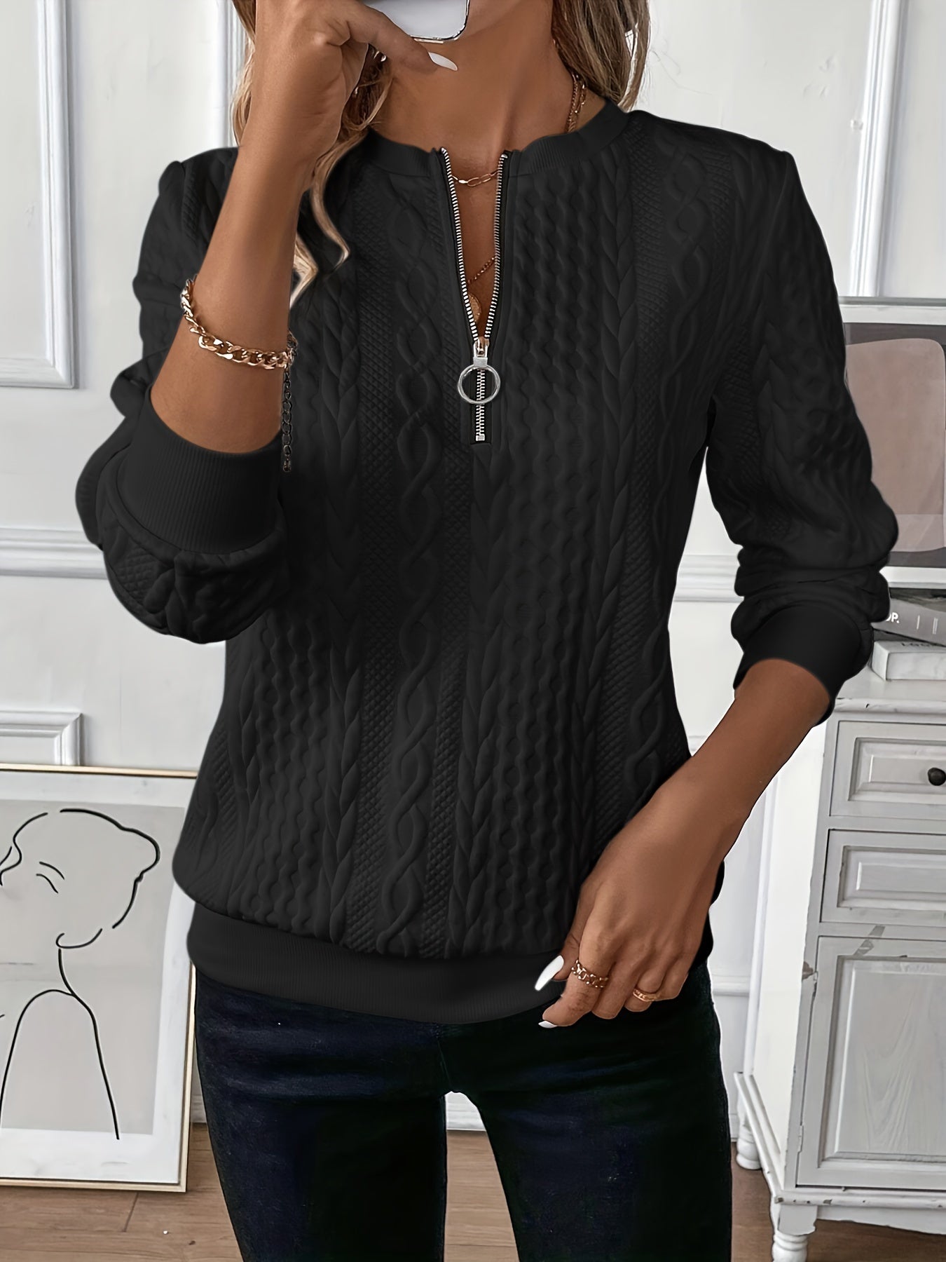 Seraphina Sweater with Zipper