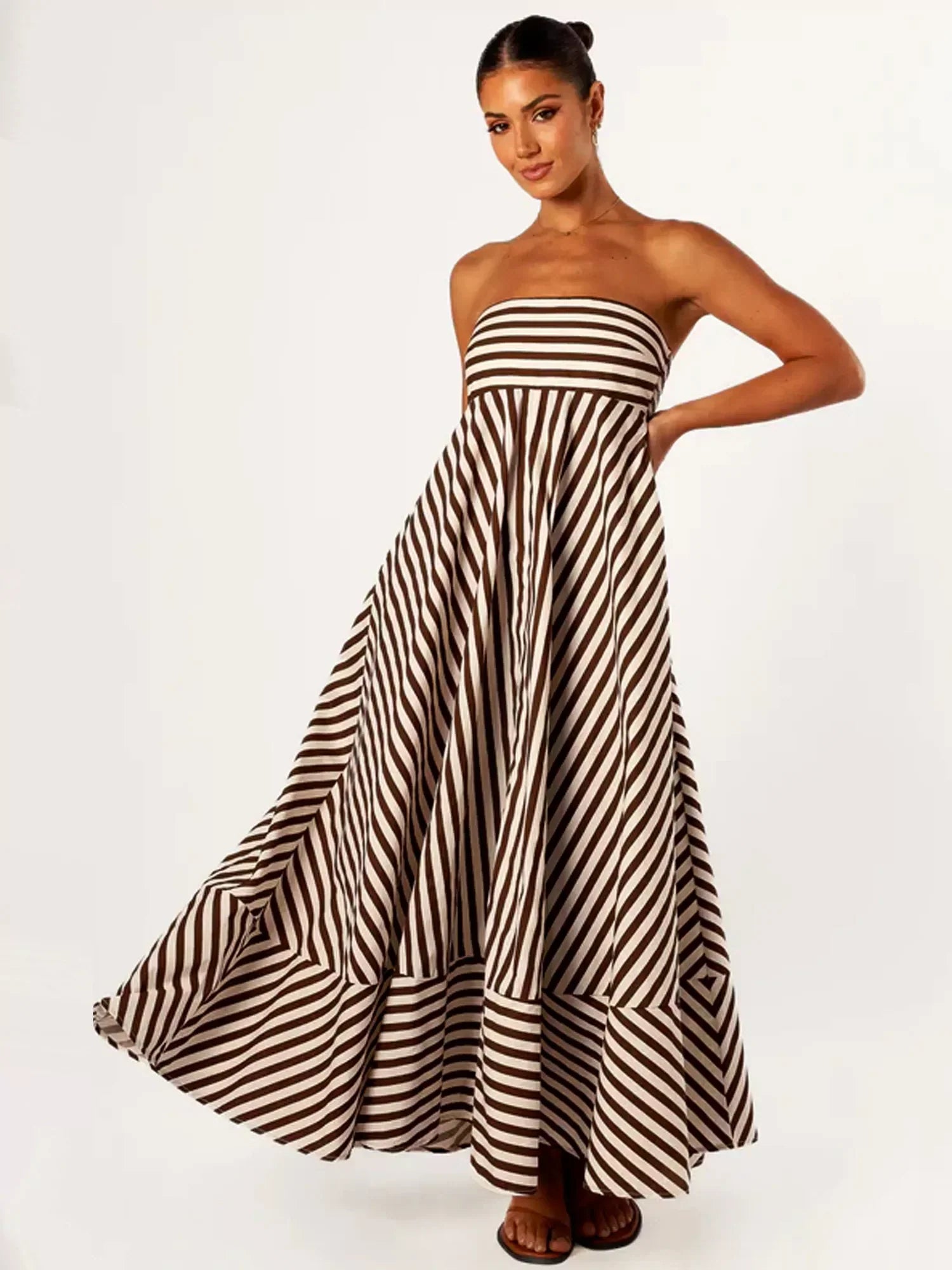 Eleanor Nocturnal Charm Ruched Maxi Dress