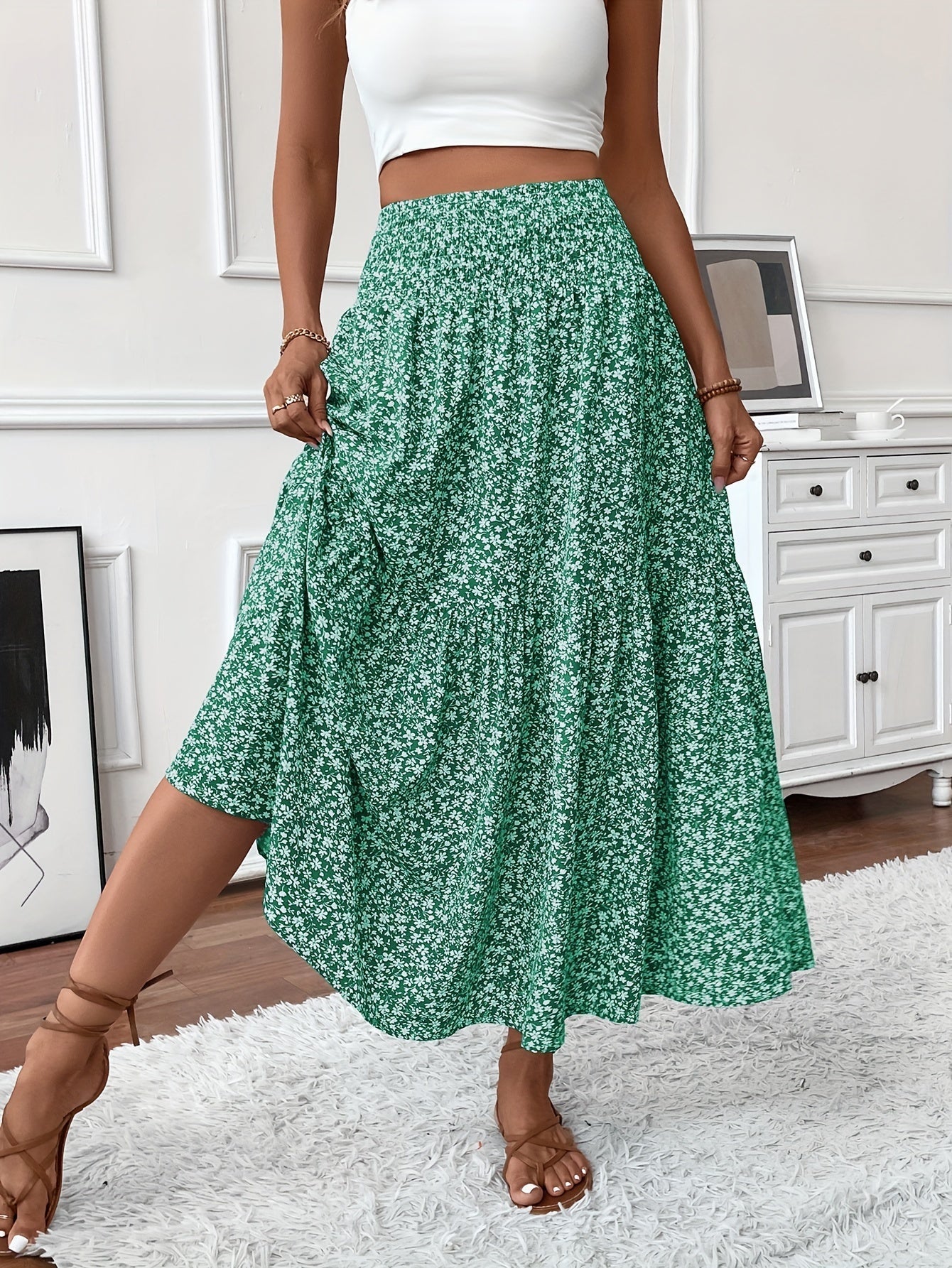 Ophelia Ditsy Floral Skirt