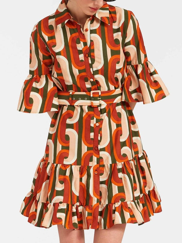 Greta Sassy Dropped waist Mini Dress
