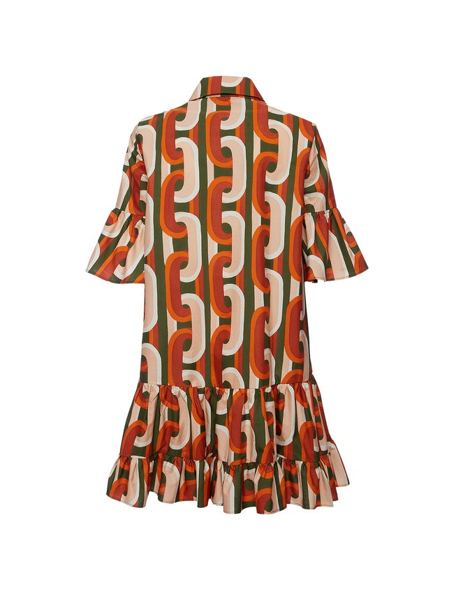 Greta Sassy Dropped waist Mini Dress